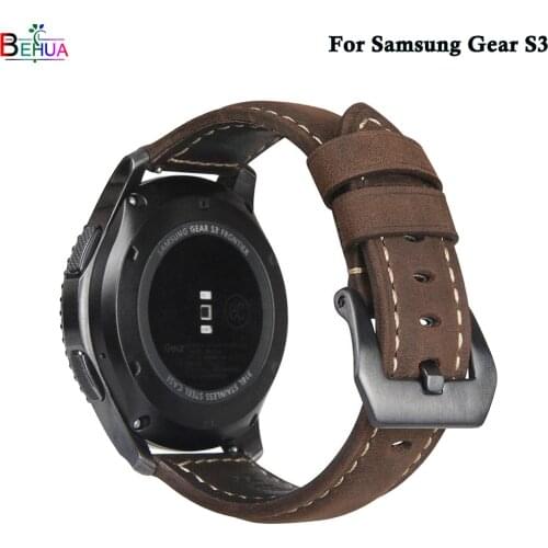Gear S3 watch Original luxury leather strap watchband replace quality wristband For Samsung Gear S3/Galaxy 46mm smart watch band