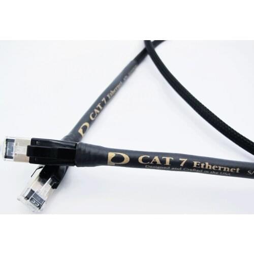 Seven types of fever network cable Cat7 single crystal silver conductor two lengths