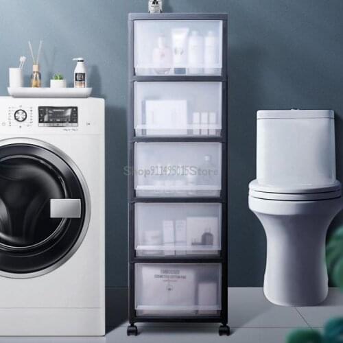 Bathroom Shelves Floor-standing Bathroom Storage Racks Waterproof Toilet Washbasin Crevice Storage Cabinets