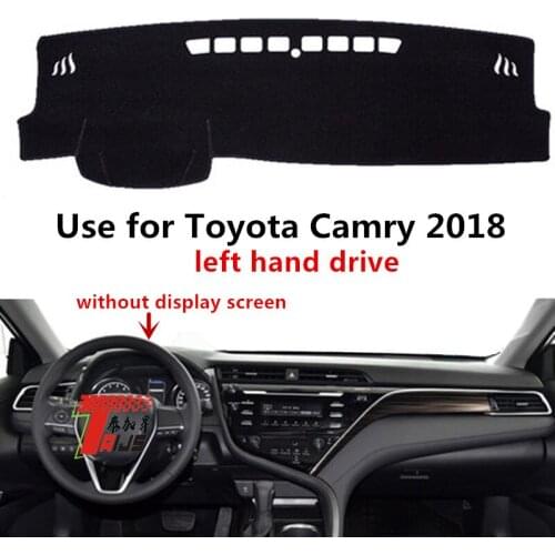 TAIJS Factory Sport 3colors Polyester Fibre Car Dashboard Cover For TOYOTA Camry 2018 Left hand drive