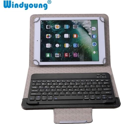 Universal Wireless Bluetooth Keyboard for Tablet PU Leather Case Stand Cover For Pad 7 8 Inch 9 10 Inch for IOS Android Windows