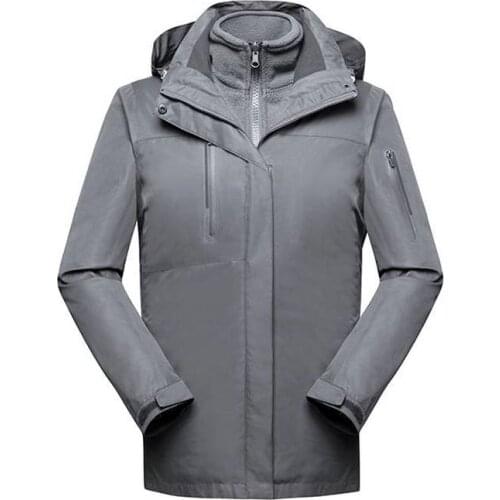 Winter Outdoor Male Soft shell Windbreaker Jacket Waterproof Thermal Mountain Climbing Sports Anti-UV Fleece Breathable Jacket