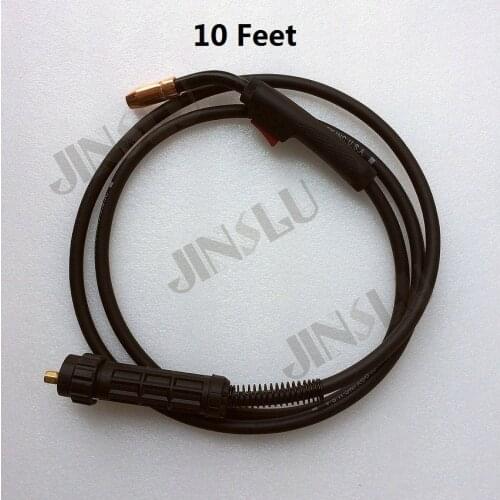 3Meters 180A Euro Connector Replacement MIG Welding Gun Torch Tweco Head