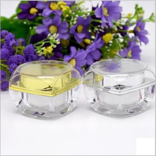 10g empty plastic acrylic bottle jar pot for eye cream serum essence sample test art nail skin care cosmetic packing