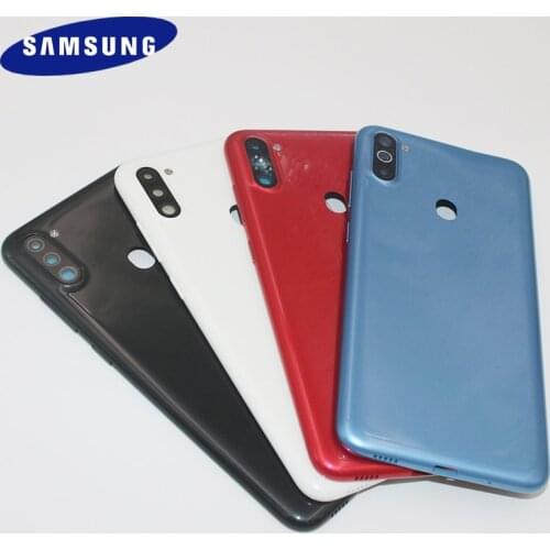 100% Original Samsung Galaxy A11 A115F A115M Battery Back Cover Door Housing Replacement Repair Parts +Camera Frame Lens & Logo
