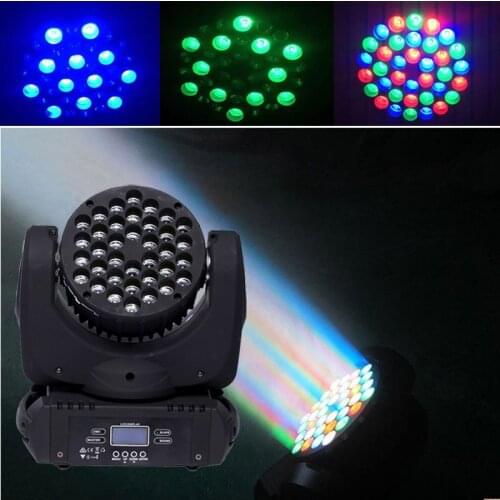 36x3W RGBW LED Beam Moving Head Light DMX LED Lamp Moving Head Beam Light DJ Disco Nightclub party Concert Theatre show Lights
