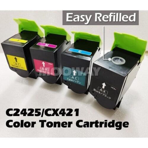 4pcs Compatible color toner cartridge for Lexmark CS321/CX321/CS420/CX420/CS421/CX421/CS520/ CX520/CS521/CX521/CS522/CX522/CS620