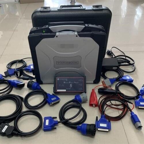 Cnh dpa5 adapter heavy duty truck diagnostic tool software with laptop cf30 touch screen cables full set 2 years warranty