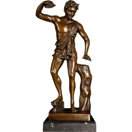 ArtsHom DS-211 Office decoration European Bronze Famous Greek Myth God Statue Sculpture Copper Figurine for Decor