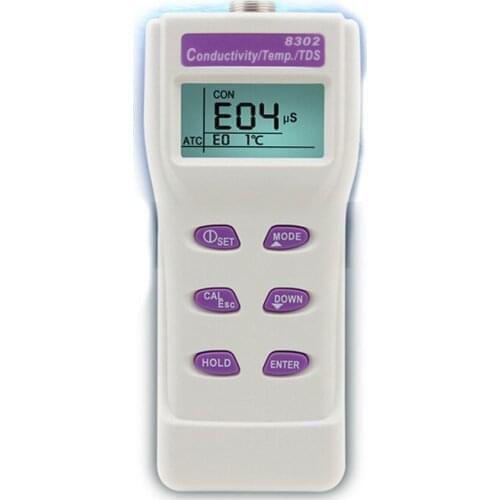 AZ8302 Handheld Conductivity Tester Infrared With TDS Water Quality PH Meter Range:0-1999 ATC function