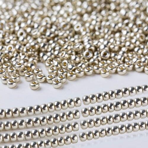Taidian Miyuki Round Beads Japanese Glass Bead 1.5MM 2.0MM 3.0MM Galvanized Gold Permafinish Indigenous Handmade jewelry