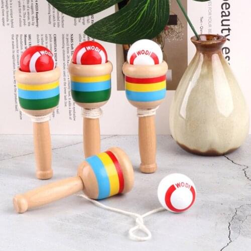 Wooden Montessori Skills Cup Sword Ball Hand Eye Coordination Toys Traditional Game Relieve Stress Improve Focus For Kids Gifts