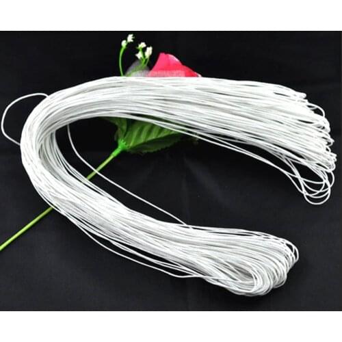 DoreenBeads Wax Rope Jewelry Rope White 1mm,15 M
