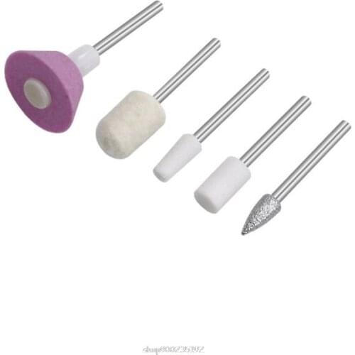 5pcs/set Nail Art Drill Grinding Head File Polishing Sanding Electric Manicure Machine Pedicure O26 20 Dropship