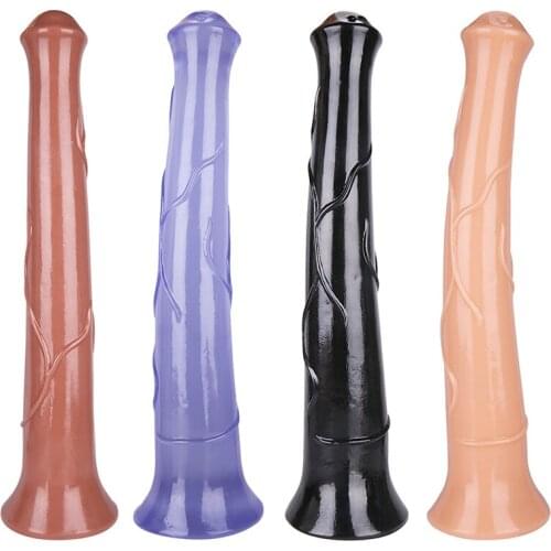 44cm Super Huge Animal Horse Dildo for Men Women Large Realistic Harness Penis with Suction Dildo Female Masturbation Sex Toys