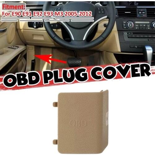 Car Interior Kick Panel Cap Cover Left OBD Plug Cover LHD for-BMW E90 E91 E92 E93 M3 2005-2012 51437147542
