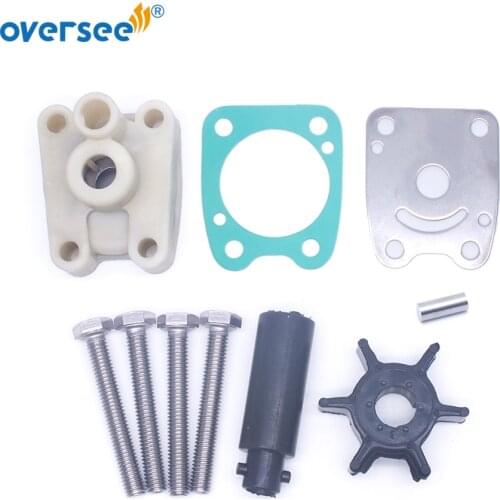 Boat Water Pump Impeller Kit 6E0-W0078 For Yamaha Outboard Motor 2 Stroke 4HP 5HP Powertec Seapro 5HP 6E0-W0078-A2 6E0-W0078-00