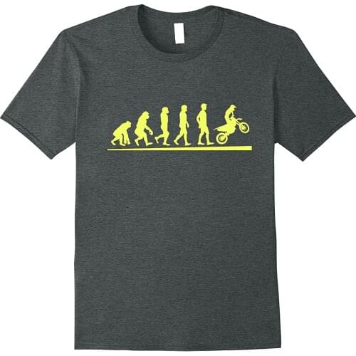 Fashion Men T Shirt Free Shipping Motocross Evolution Dirt Biker T-Shirt | Motorcycle Shirt Summer T-shirt