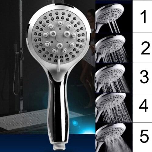 Shower Head Hand Five-speed Adjustable Bathroom Accessories Showerhead Set Household Bathroom Shower Head Bath Accessoriesssure