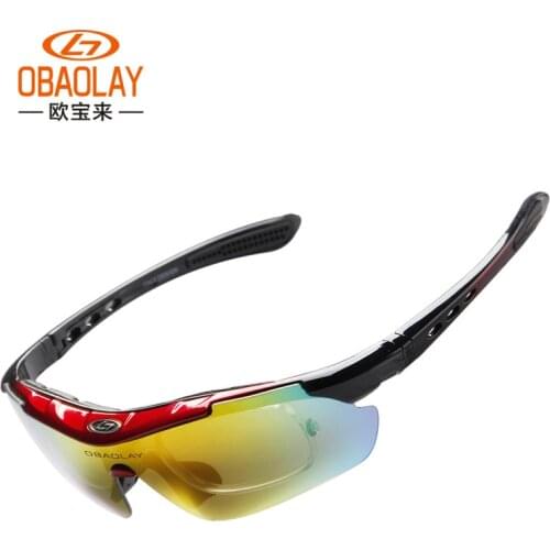 OBAOLAY Sp0871 Outdoor Mens and Womens Sports Windbreak Sand Polarized Riding Goggles Sports Goggles Cycling Glasses