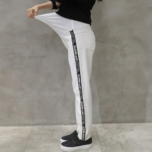 Maternity wear autumn and winter new Korean version of pregnant women jeans fashion fight pregnant women pants