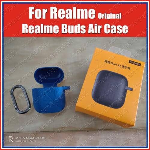 RMA204 Official Design Original Realme Buds Air Neo Case Silicone iconic Protective Cover With Hook