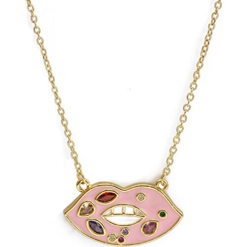 Wish Card 2021 Copper Pendant Necklace For Women Girls Fashion Heart Love Lucky Eye Party Jewelry Womens Neck Chain One Piece