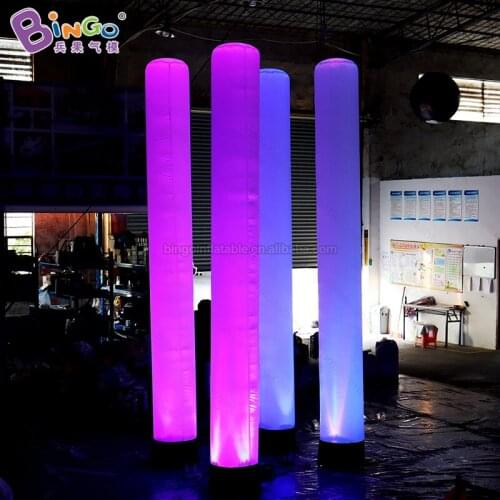 Personalized 4mH Inflatable Tube With Led Lighting For Decoration / Inflated Air Blown Lamppost - BG-A0871