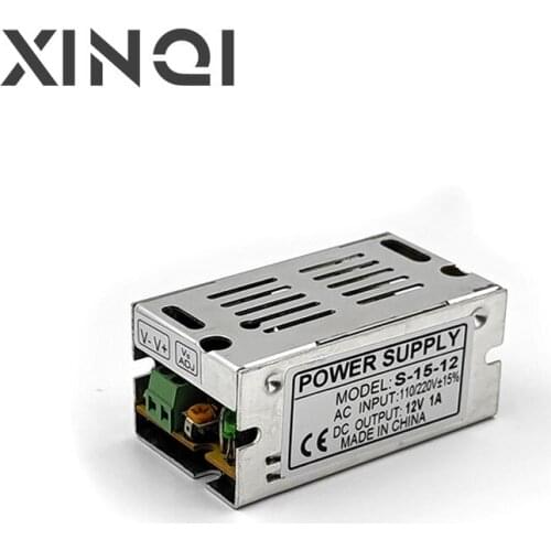 S-15-12 Factory outlet 15w 12v switching model power supply metal case 12v 15watts power supply