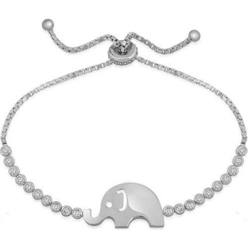 Silver Elephant Elevator Bracelet
