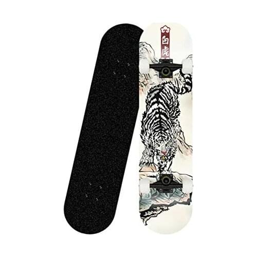 Skateboards 31" Complete Skateboard for Adults,7 Layer Maple Double Kick Deck ABEC-7 Bearing Concave Cruiser Skateboard