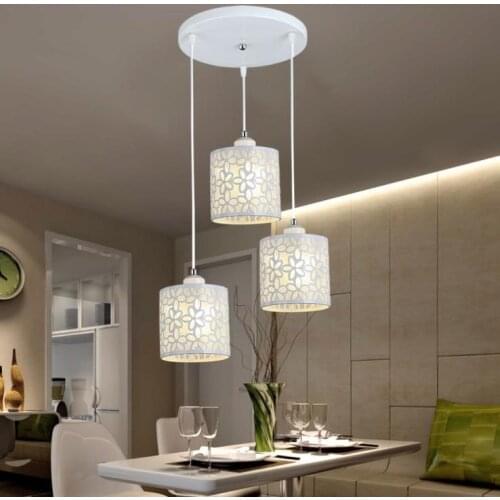 Modern Nordic Pendant Lights Fixtures iron Hollow Out Chandelier Pendant Lamp Home Decoration for Dining Room Bedroom Shop Bar