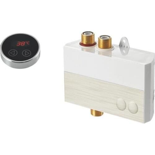 Thermostatic Bathroom Faucets Mixer Smart Touch Round Shower System Panel Wall Mounted Digital Display Temperature Key LCD Taps