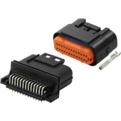 MX23A26NF1 MX23A26SF1 26 Pin/Way ECU Waterproof Male Female Plug Black Automotive Connector