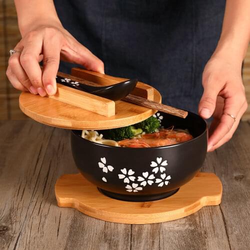 Tableware ceramic bowl ramen eat noodle household thickened large soup creative wy121004