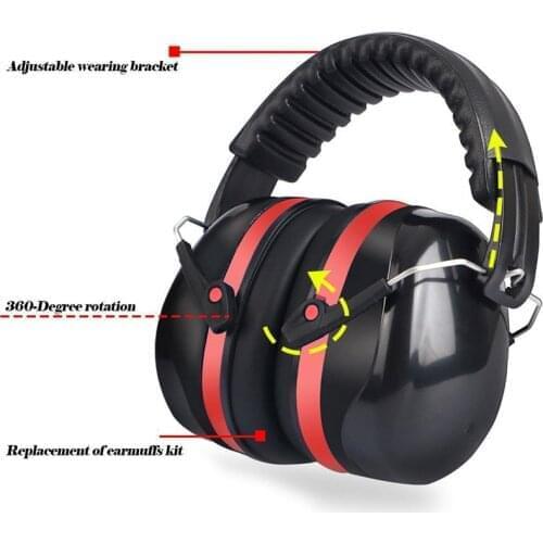 Protection Earmuffs Headset Noise Work Ears On The Head Ear Plugs Anti-Noise Headphones Canceling Headphone Equipment Safety