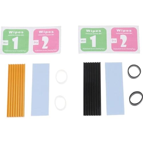 1set Pure Aluminum Cooling Heatsink Thermal Pad For N80 NVME M.2 NGFF 2280 PCI-E SSD