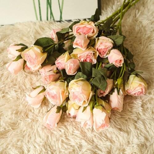 1pcs Non-woven Fabric Rose Artificial White Flowers For Wedding Party Home Fake Flower Festival Decoration Valentines Day