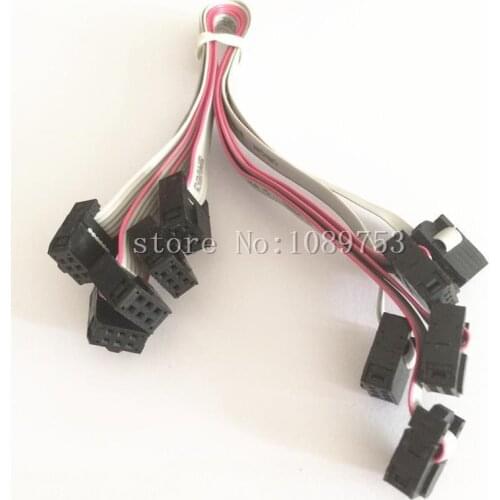 10pcs FC-6P 6Pin For Arduino DIY IDC Socket Extension Flat Ribbon Cable Wire 10cm