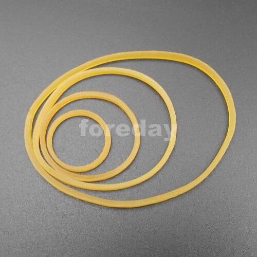 1000PCS Silicone Rubber Band Drive belt Pulley Model Motor DIY Toys 1.5MM X 19MM 28MM 40MM 55MM Yellow 1000PCS/LOT *FD031-034