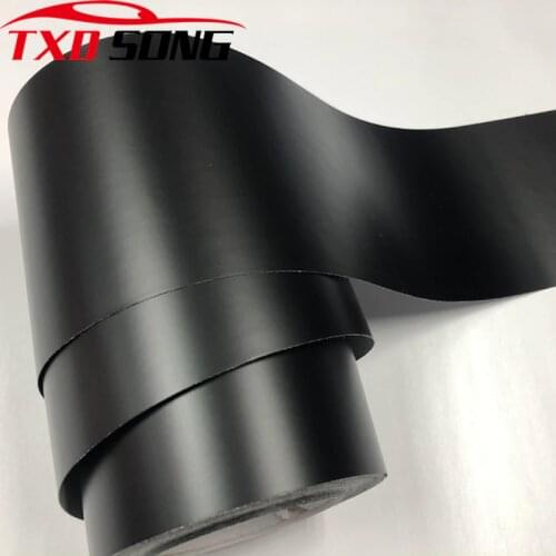 10CMX100/200/300/400/500/600CM Matte Black Vinyl Wrap Self Adhesive Air Bubble Free Car Styling Membrane Sticker Decal Film