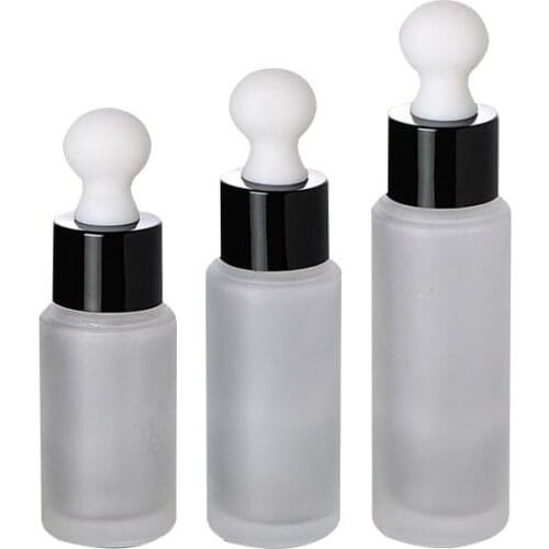 300pcsx 20/25/30ml Glass Dropper Bottle Refillable Tea Tree Oil Essential Aromatherapy Perfume Container Liquid Pipette Bottle