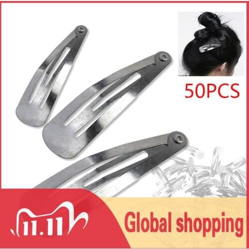 50pcs/bag Snap Hair Clips 30/40/50mm Craft Bow Handmade DIY Hair Accessories for Kid Toddler Girl Hairgrip Hair Clip