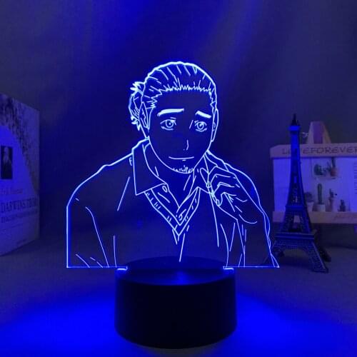 Anime Haikyuu Asahi Azumane Led Night Light for Kids Bedroom Decoration Nightlight Birthday Gift Manga Haikyu Led Lamp Bedside