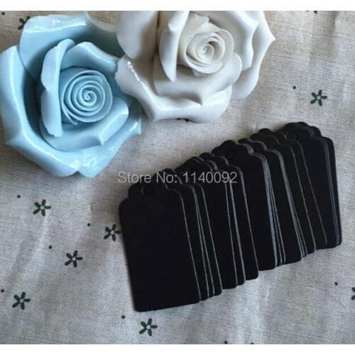 Free shipping 500 pcs a lot blank 350 gsm black paper tag 2x4cm/baking price tag/jewelry price tag/gift packing tag/labels