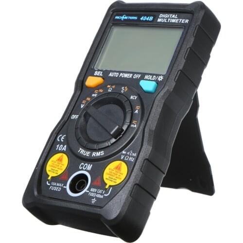 RICHMETERS RM404B Digital Multimeter Black Mini Multi Meter Voltmeter Ammeter Transistor Tester Temperature Sensor ESR Meter