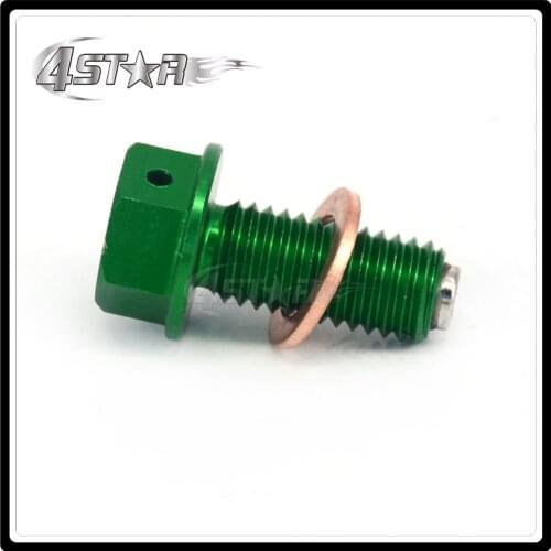 CNC Billet Aluminum Magnetic Oil Drain Plug Bolt For KAWASAKI KX450F 2006-2015 KLX450R 2008 2009 2010 2011 2012 2013 Motorcycle