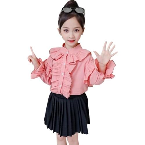 Kids Clothes Blouse + Skirt Teenage Girls Clothing Casual Style Girls Sets Spring Autumn Costumes For Children