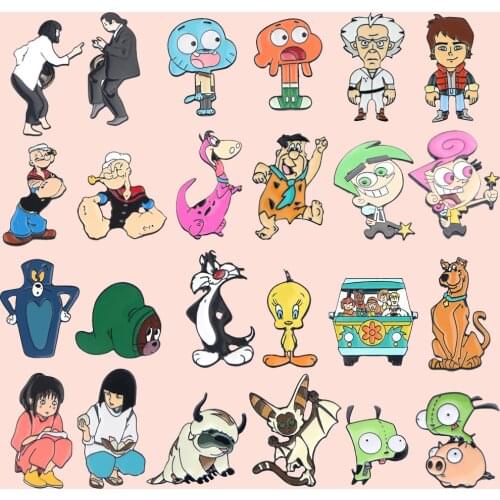 ZF2698 Enamel Pins Anime Figure Custom Brooch Badge Backpack Lapel Collar Kid Friend Gift Jewelry Fashion Collection Accessories