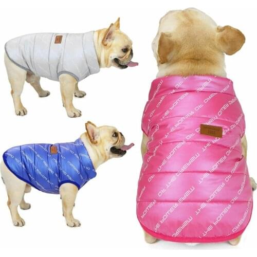 Law Fighting Shar Pei Fat Dog Clothes Fall Winter Coat Bulldog Pug Cotton Vest